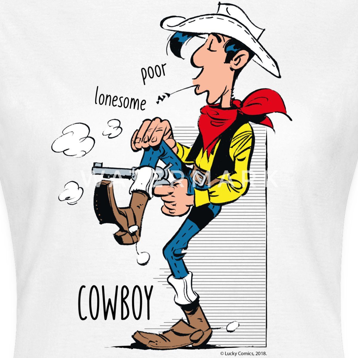 Spreadshirt T-Shirt Lucky Luke Poor Lonesome günstig online kaufen