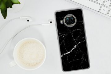 MuchoWow Handyhülle Marmoroptik - Schwarz - Luxus, Phone Case, Handyhülle Xiaomi Mi 10T Lite, Silikon, Schutzhülle