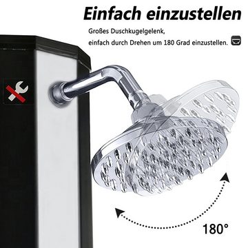 AUFUN Solardusche 35 Liter Gartendusche Außendusche mit Schutzhaube, inkl. Kopfbrause und Wasserhahn