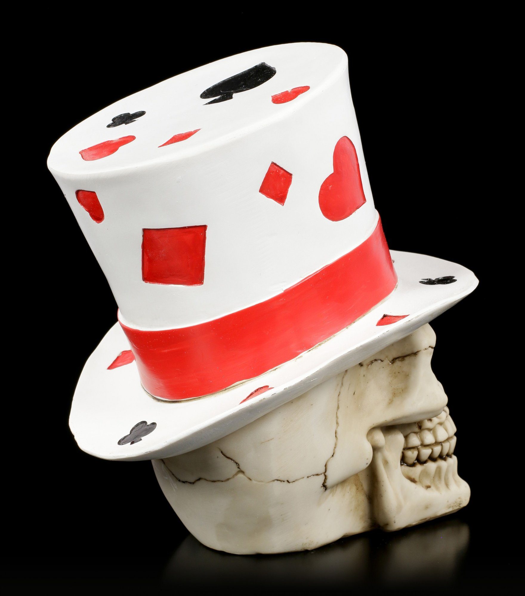 Figuren mit Gothic Casino Shop Jack Totenkopf - Dekoobjekt Fantasydeko - GmbH Zylinder