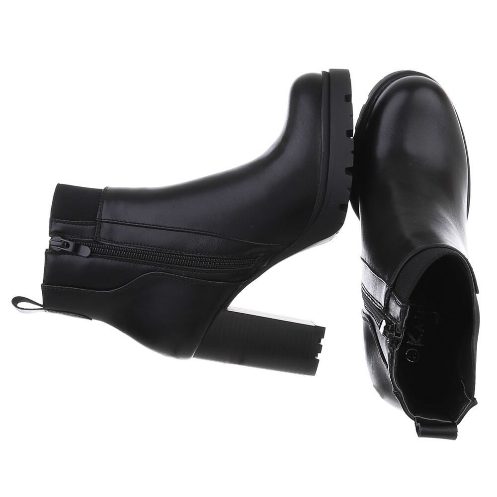 Ital-Design Damen Freizeit High-Heel-Stiefelette (88489517) Blockabsatz Sti günstig online kaufen