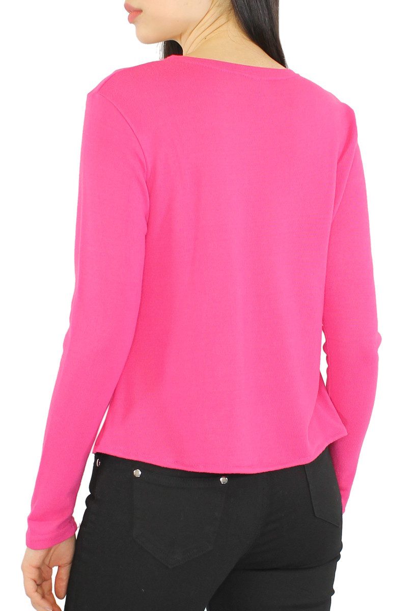 dy_mode Langarmshirt Damen Rundhals Shirt – günstig online kaufen