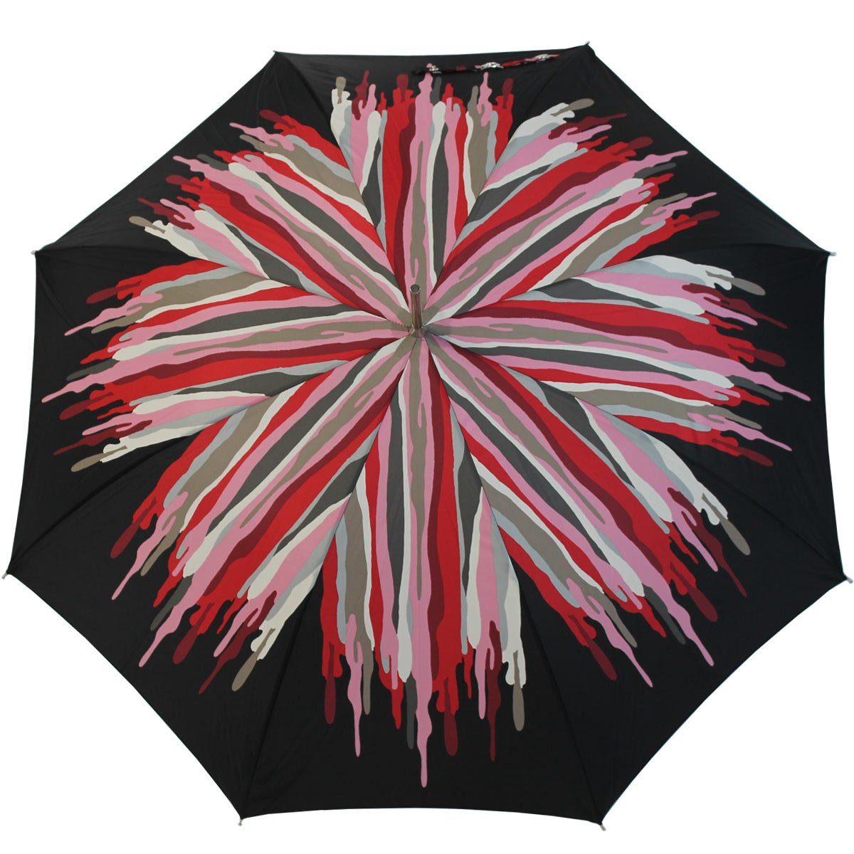 großen Auf-Automatik, rot Auftritt den doppler® extravagant der Schirm für Damenschirm Langregenschirm bedruckter besondere