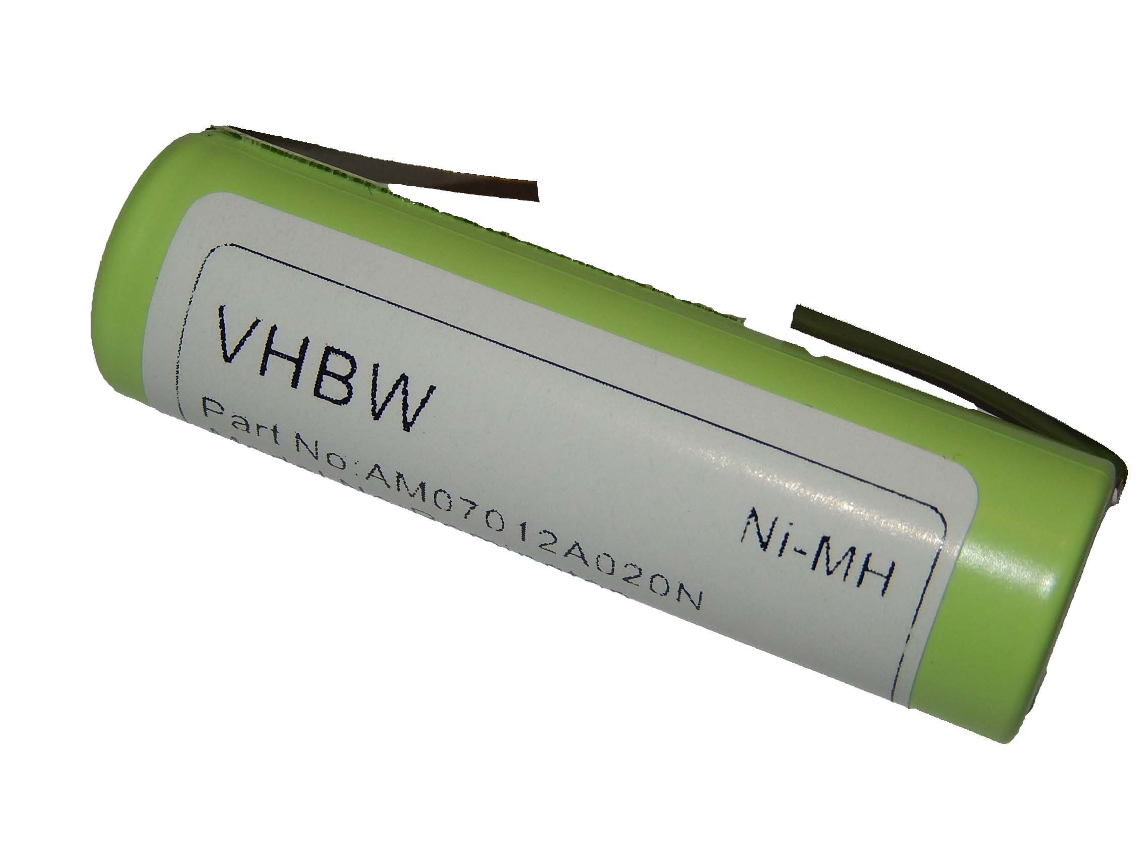 vhbw Akku passend für Kompatibel mit Philips HQ7390, HQ851, HQ7363, HQ7370, HQC280, HQC281, HQG265 Haushalt Rasierer (2000mAh, 1,2V, NiMH) 2000 mAh