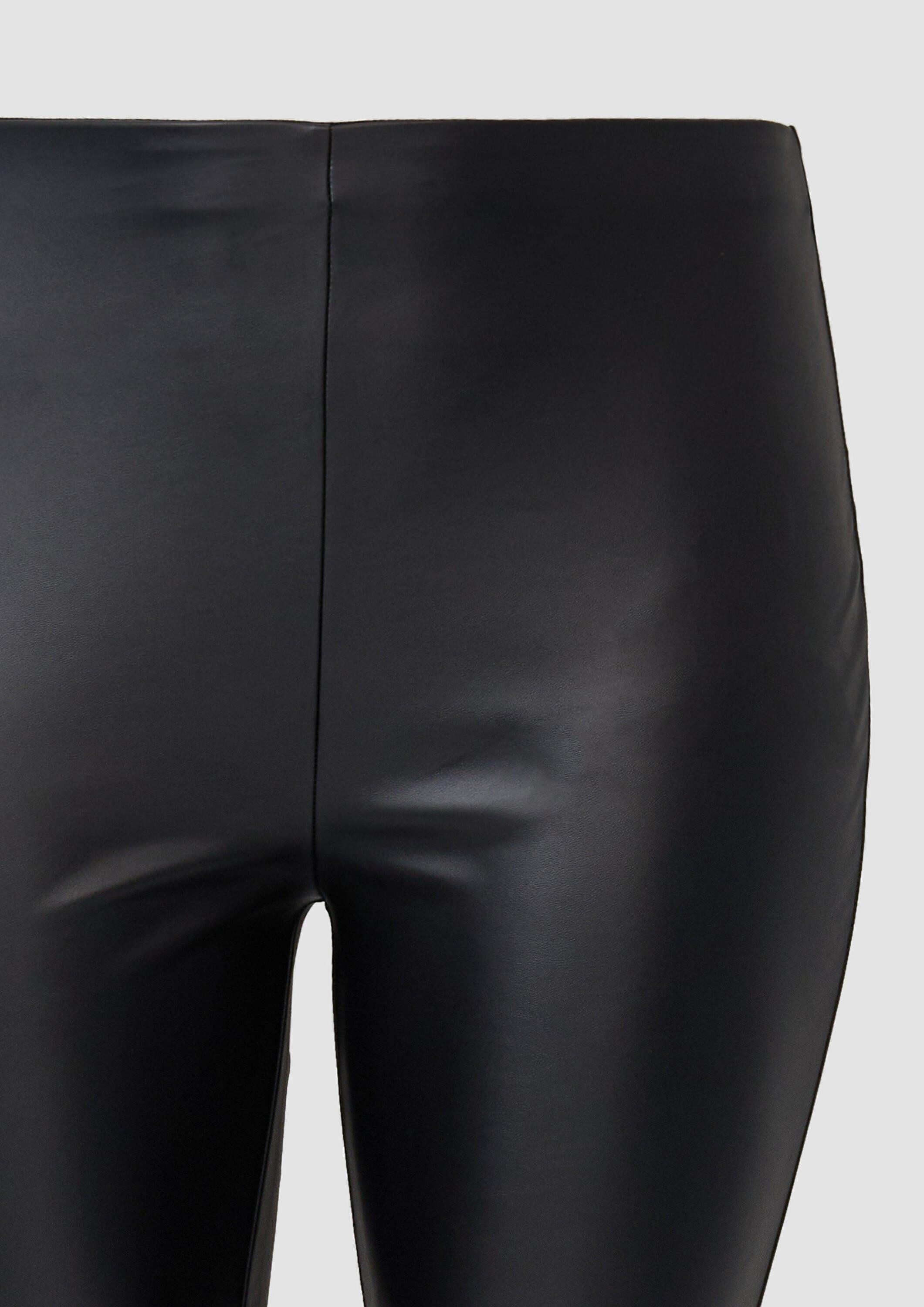 s.Oliver Leggings Hose Weiche Stretch-Leggings aus Kunstleder