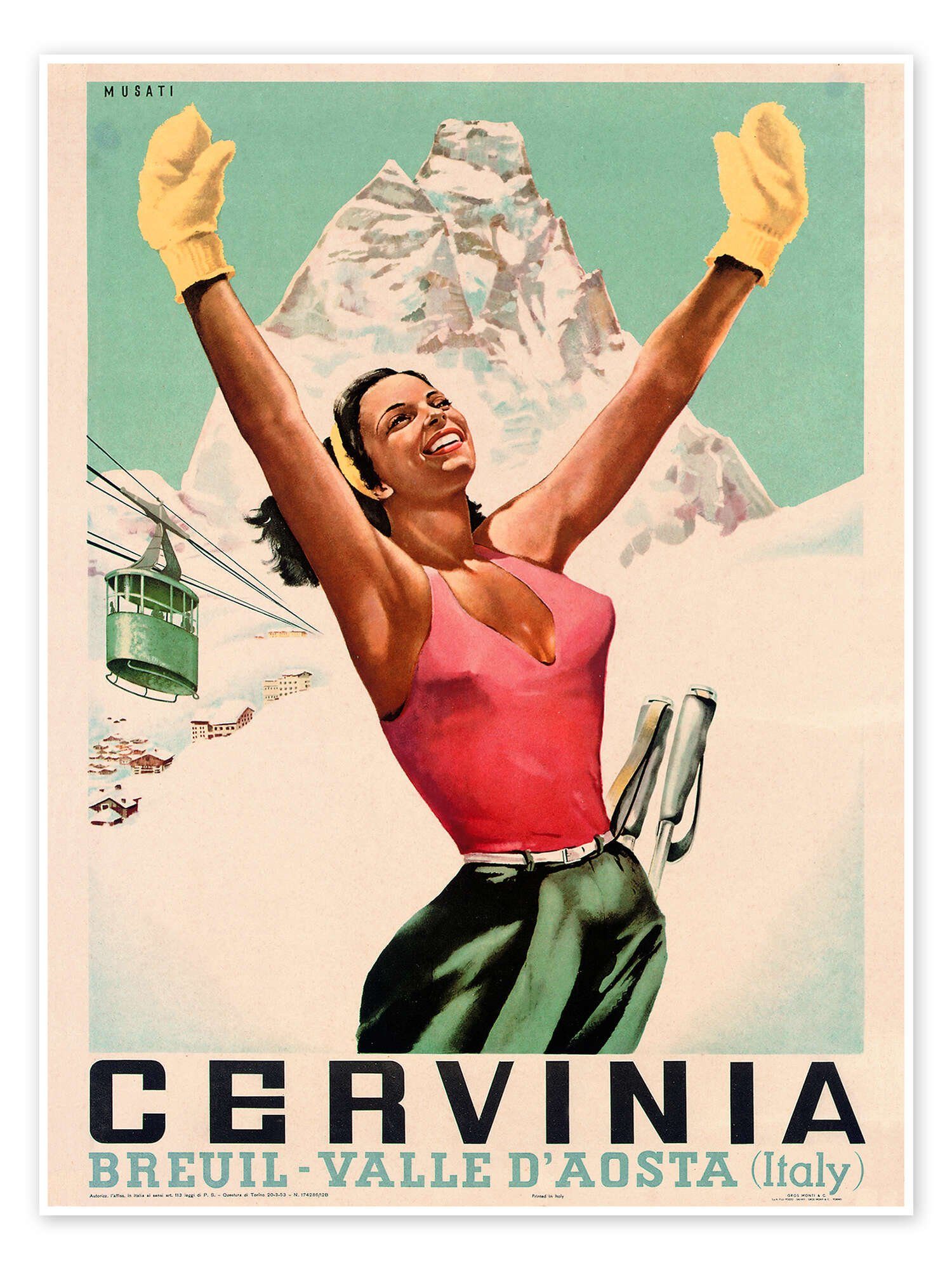 Poster Vintage Ski Collection