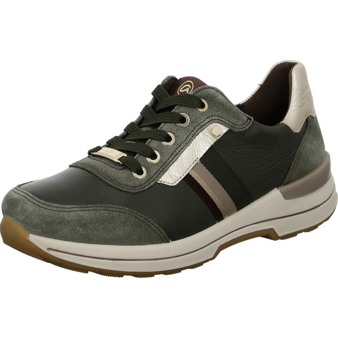 Damen Schuhe, 049660 Glattleder Nara Ara Sneaker grün Sneaker Ara -