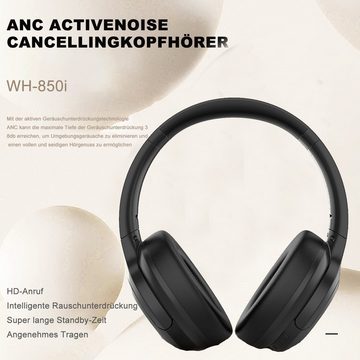 HOUROC Bluetooth Kopfhörer,Over Ear Kopfhörer Over-Ear-Kopfhörer (Bluetooth 5.3,Noise Cancelling Kopfhörer, Bluetooth, Heavy Bass,ANC Kopfhörer mit aktiver Geräuschunterdrückung)