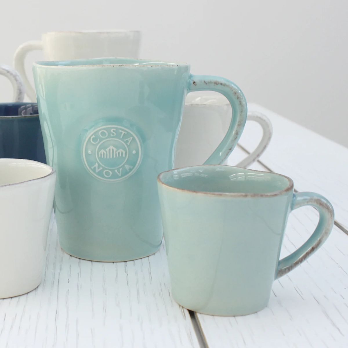 Costa Nova Tasse Nova Turqoise, Costa Nova, 36 cl, 1-tlg., Keramik, mit Henkel