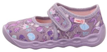 Superfit BUBBLE WMS: mittel Hausschuh Ballerina, Klettschuh, Kindergarten Schuh mit Klettverschluss