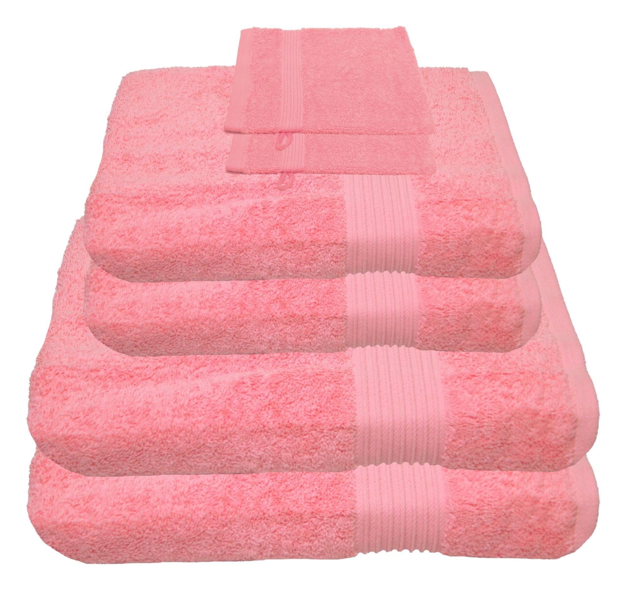 Julie Julsen Handtücher 6-Handtücher-Rosa, Baumwolle (6-St) günstig online kaufen