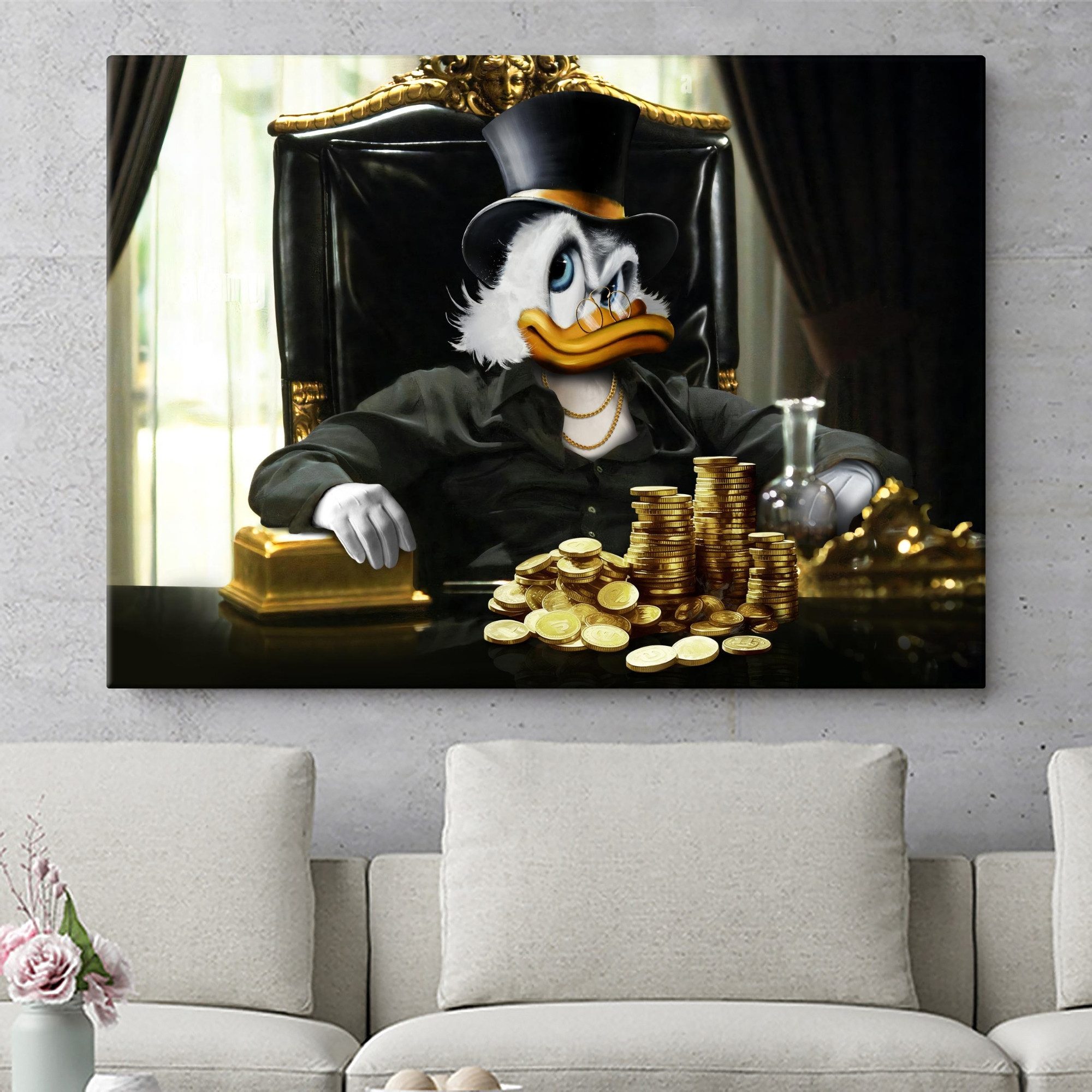 Artmazing Leinwandbild Dagobert Montana, XXL Leinwand 120x80, Poster & Kuns günstig online kaufen