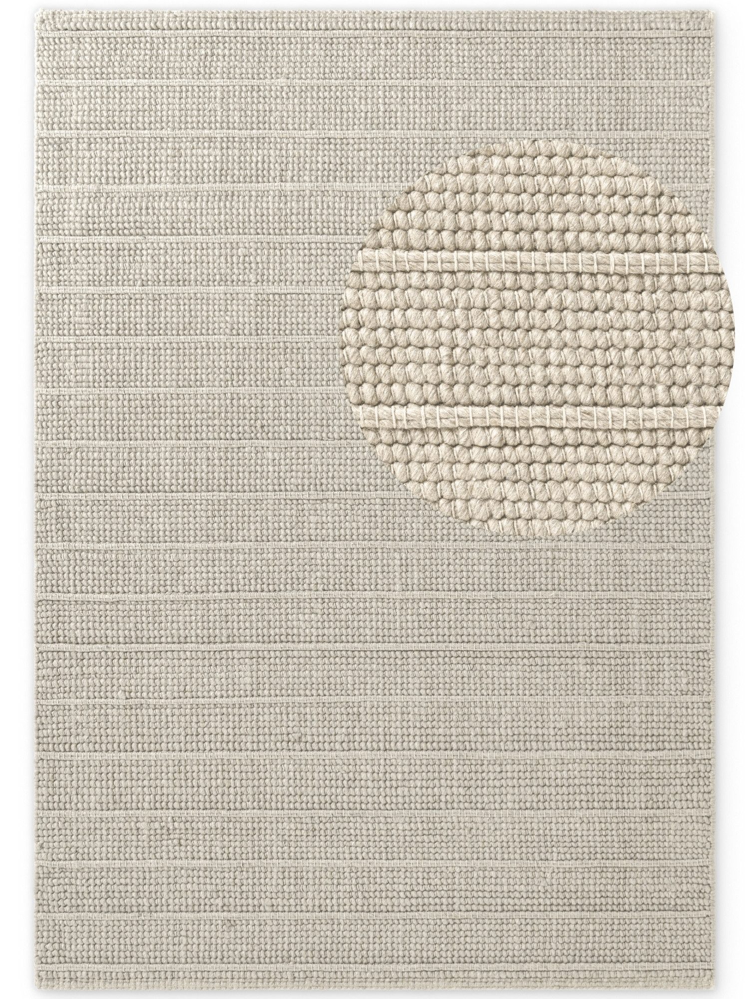 Ted Baker Wollteppich Parker, auch als Läufer, rechteckig, Höhe: 7 mm, Wolle, Natur, handgewebt, Wohnzimmer, Schlafzimmer, Boho, Skandi