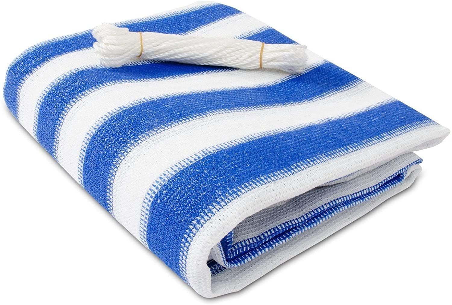 Floordirekt Balkonsichtschutz 90x500 cm, Balkon Sichtschutz mit wetterfestem HDPE-Stoff (Packung, 1-St) Balkonverkleidung für UV-, Wind- & Sichtschutz - creme/beige