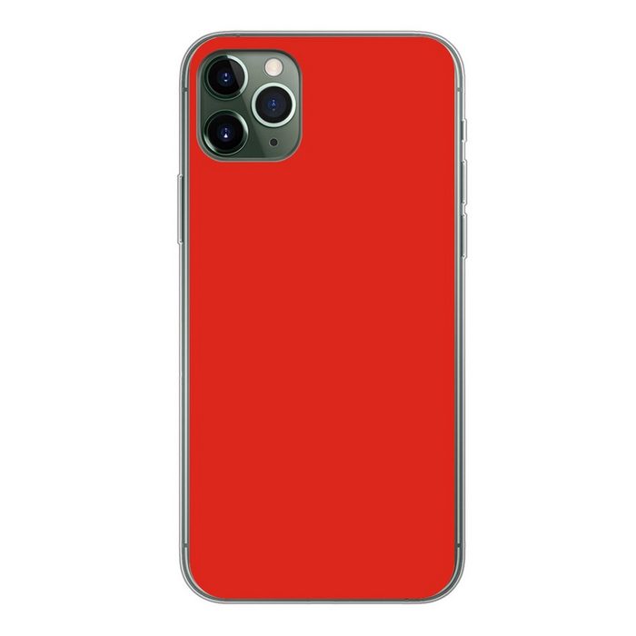 MuchoWow Handyhülle Rot - Muster - Design Handyhülle Apple iPhone 11 Pro Max Smartphone-Bumper Print Handy