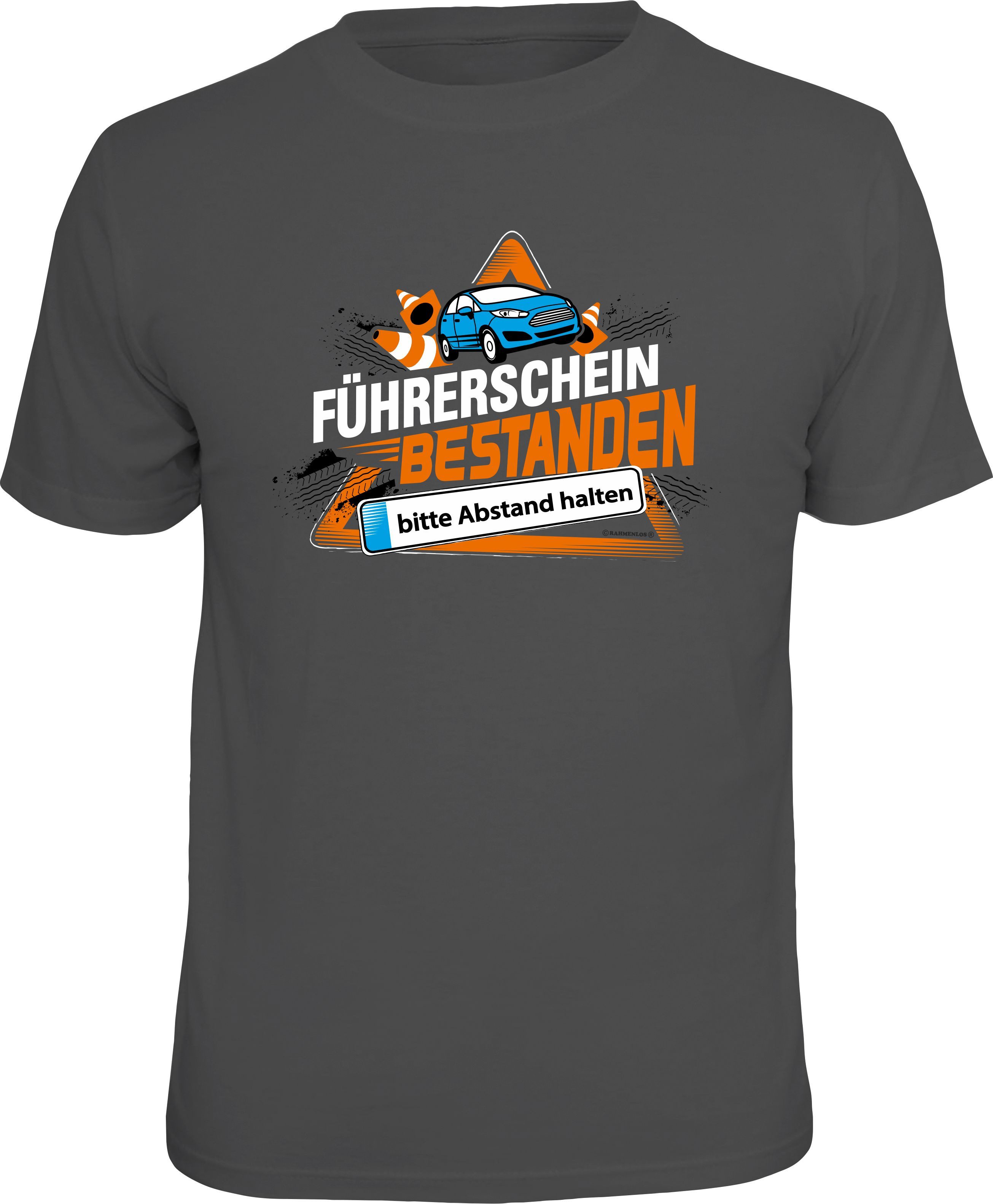 RAHMENLOS® T-Shirt Führerschein bestanden - bitte günstig online kaufen
