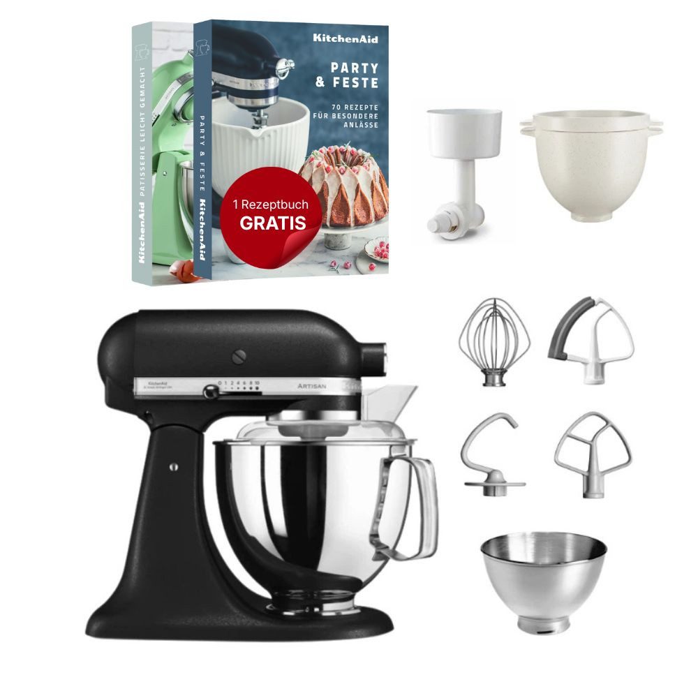 KitchenAid Küchenmaschine KitchenAid 4,8 L 5KSM175 Kuechenmaschine Breadlover Set