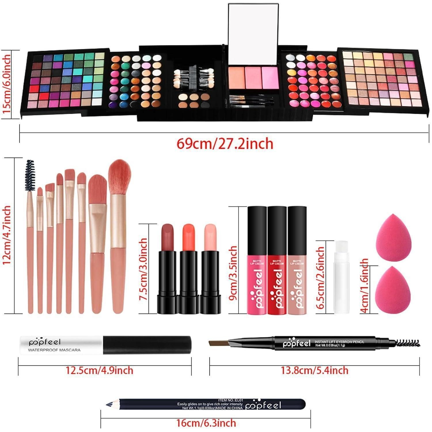 LuxusKollektion Schmink-Set Schminkkoffer Mädchen Geschenkset Kosmetik BOX007A