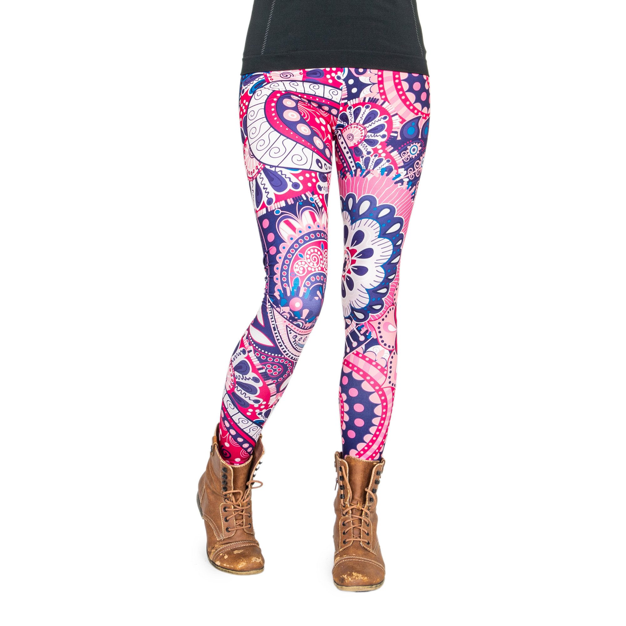 cosey Leggings Blumen-Leggings (Einheitsgröße) - Design Russische Blumen (f günstig online kaufen