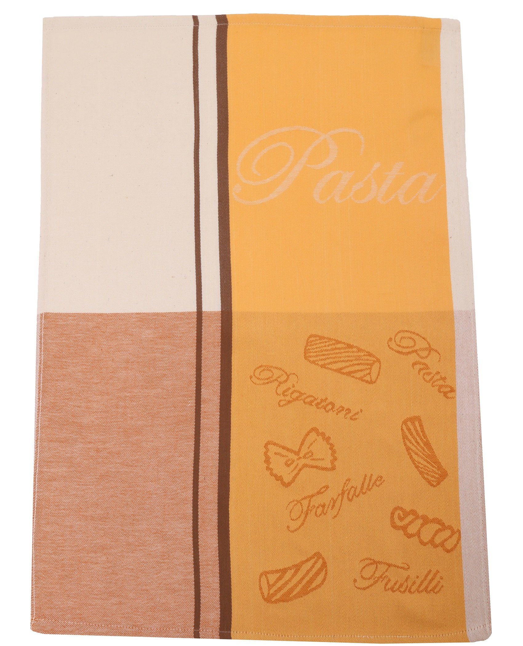 Betz Farbe: Küchenhandtuch Motiv: Geschirrtuch Italy 50x70 Gläsertücher Geschirrtücher Baumwolle 100% Nudeln 3 Stück Größe: cm gelb