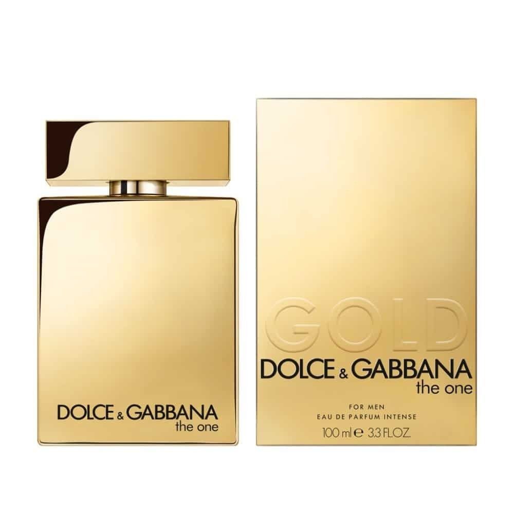 DOLCE & GABBANA Eau de Parfum Dolce Gabbana - The One for Men Gold EDT 100ml, Aromatisch-würziger Herrenduft, Eau de Parfum Intense