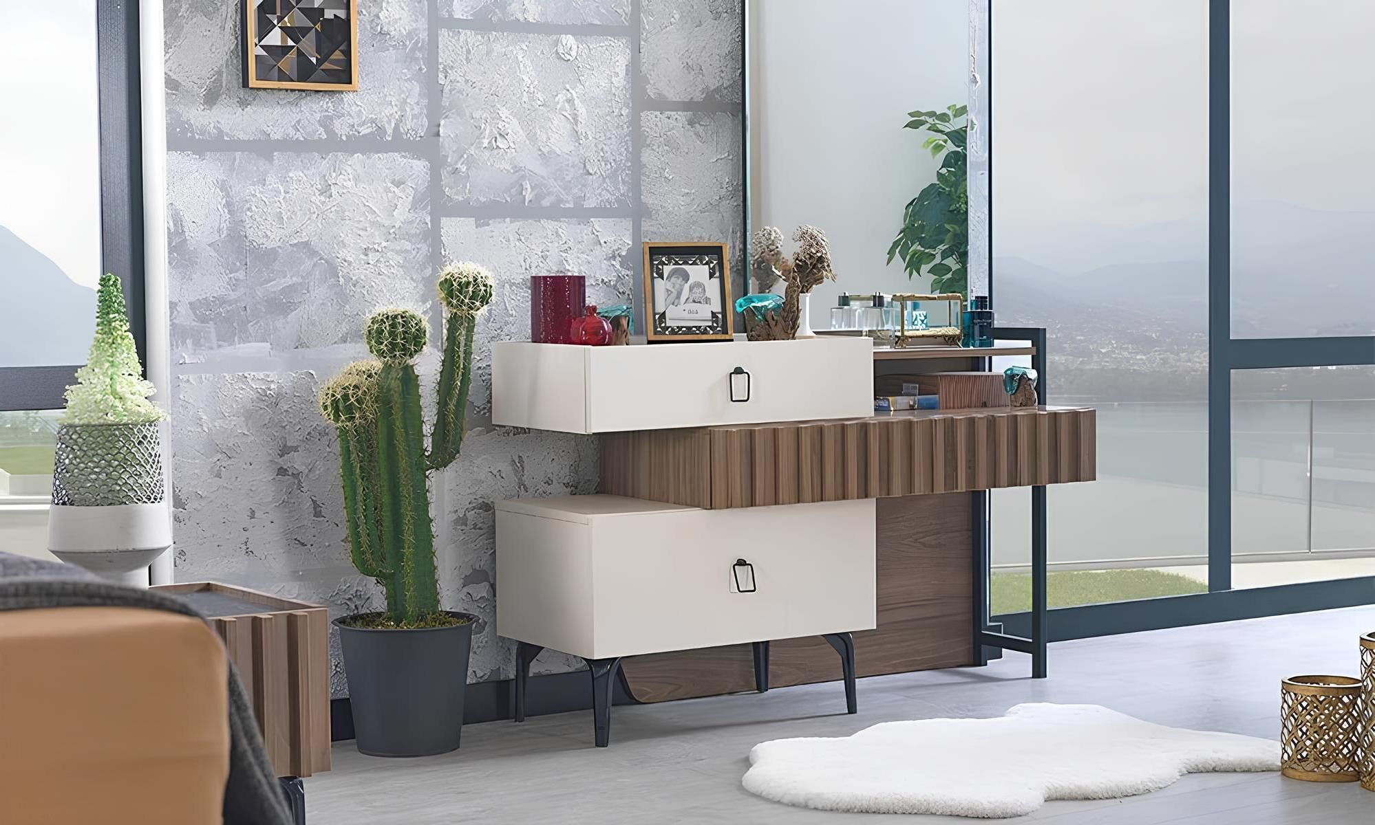Schminktisch Make-up-Tisch mit Spiegel für das Schlafzimmer