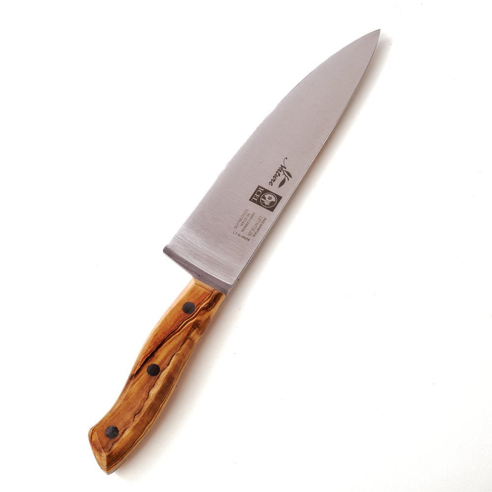 dasOlivenholzbrett Kochmesser Messer mit Olivenholzgriff, Chef Messer 20cm Klinge