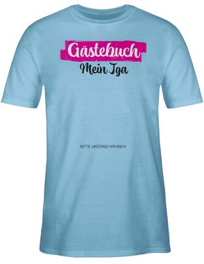 Shirtracer T-Shirt JGA Gästebuch I Gästeliste Unterschreiben JGA Männer