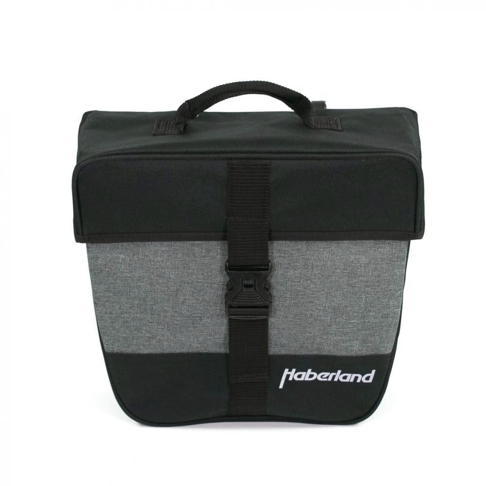 Haberland Fahrradtasche Haberland Einzeltasche 12 5l Einsteiger schwarz/silber - praktische Ge