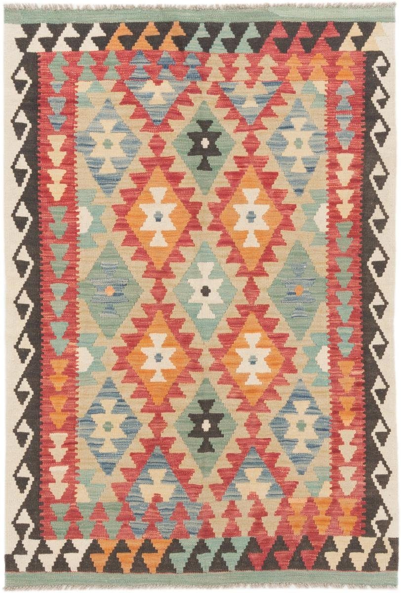 Orientteppich Kelim Afghan 103x151 Handgewebter Orientteppich, Nain Trading, rechteckig, Höhe: 3 mm