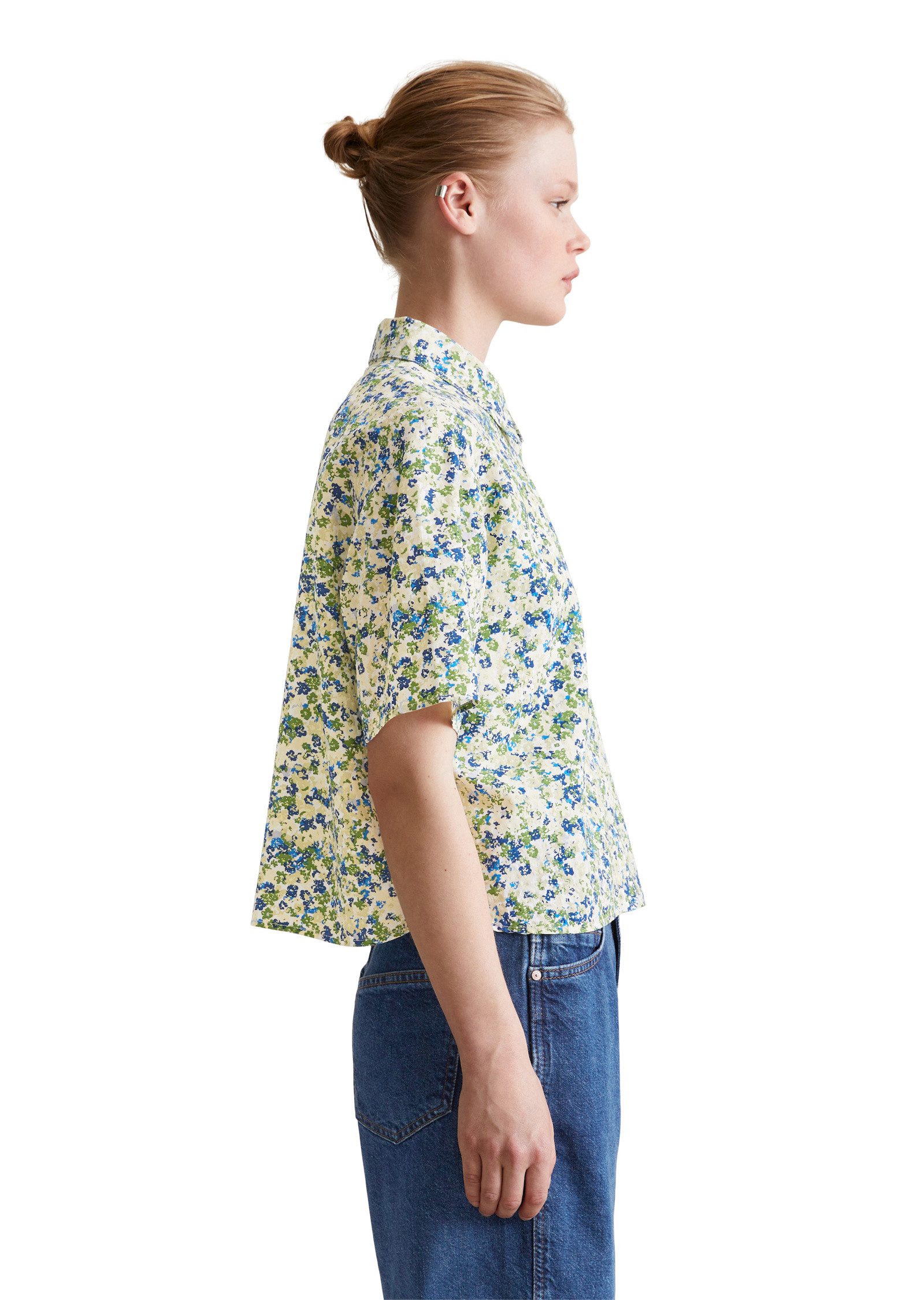 Marc O'Polo DENIM Kurzarmbluse aus LENZING™ ECOVERO™-Mix günstig online kaufen