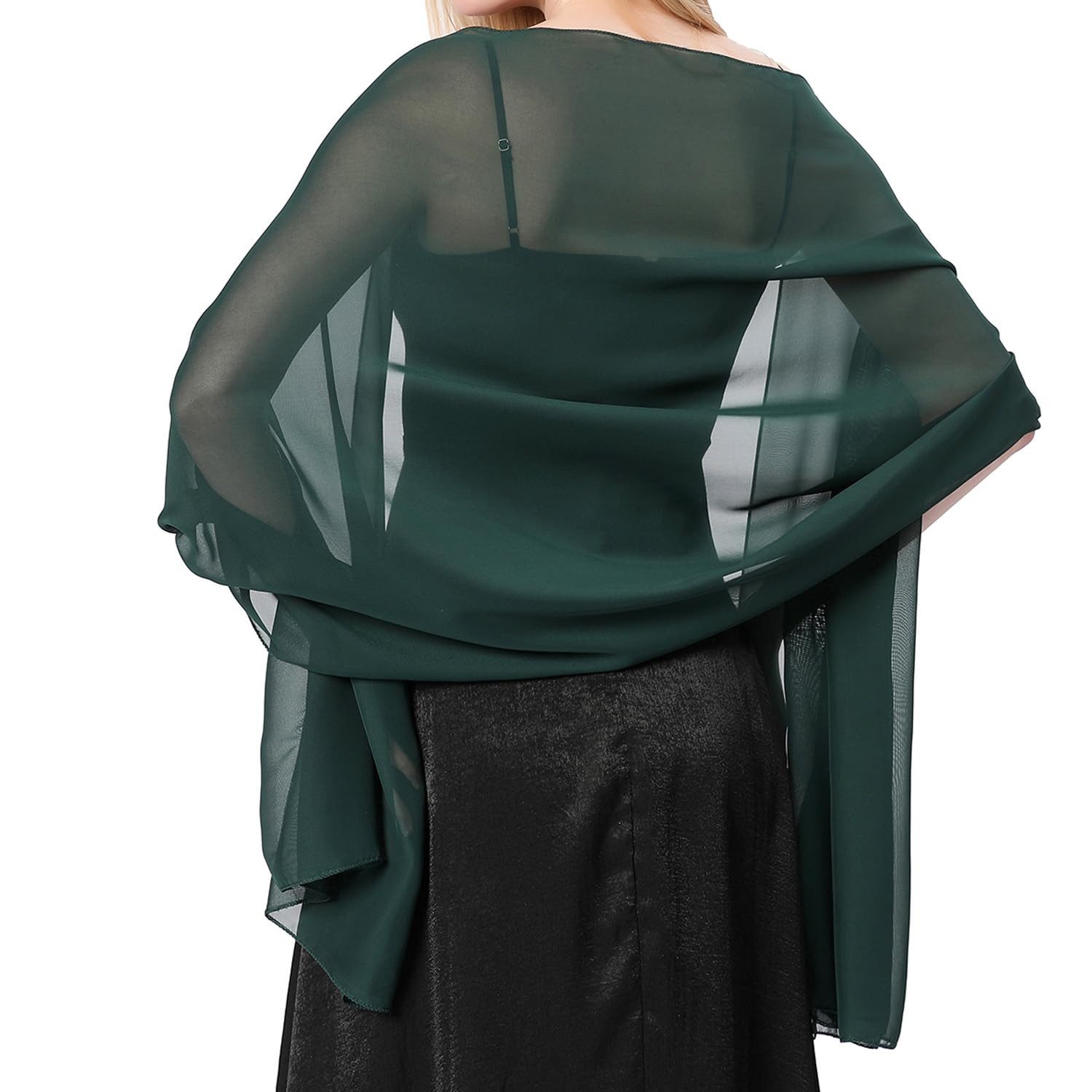 Zaewry Modeschal Stola Damen Halstuch Chiffon Sommer Schal Damen Festliche Stola, für Abendkleid oder Brautkleid Hochzeit Scarf