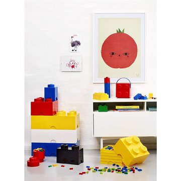 Room Copenhagen Aufbewahrungsbox LEGO® Storage Brick 1, rund, Rot, mit 1 Noppe, Baustein, stapelbar