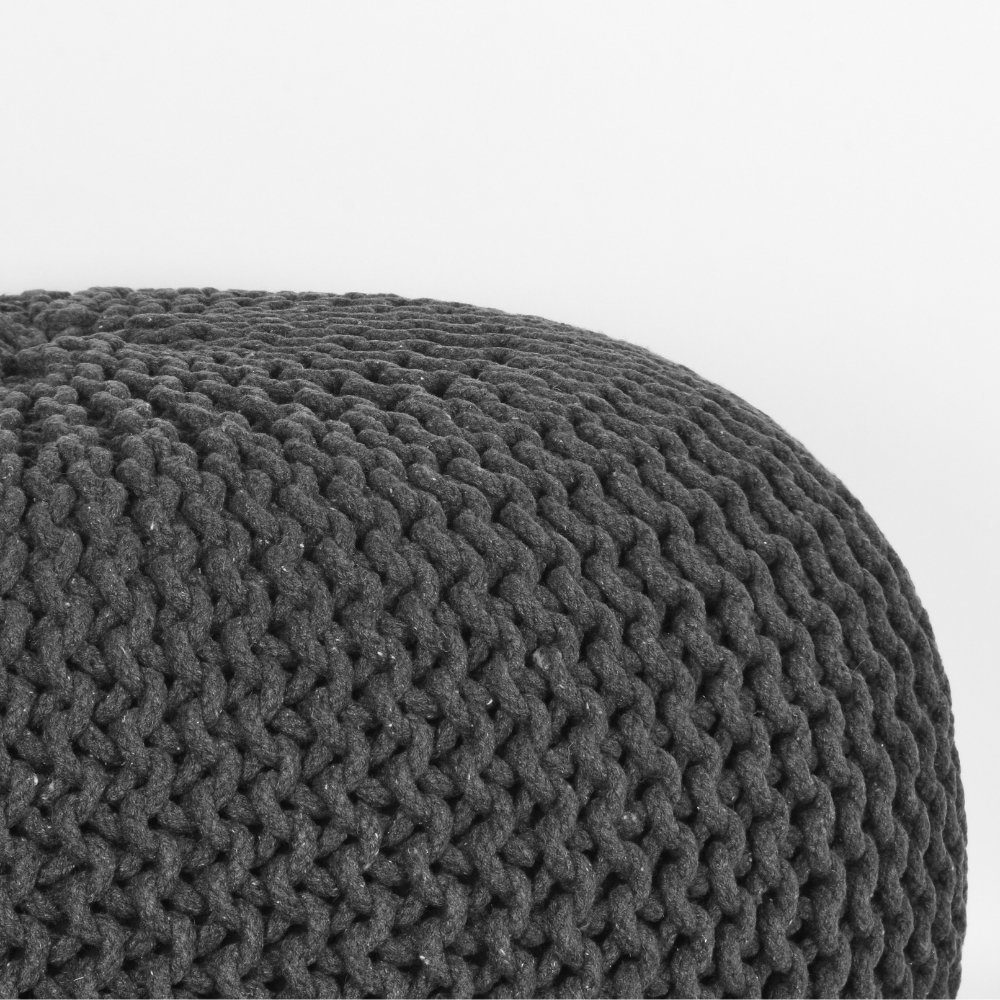 RINGO-Living Stuhl Hocker Anthrazit Baumwolle Möbel Mabel aus 350x700mm, in