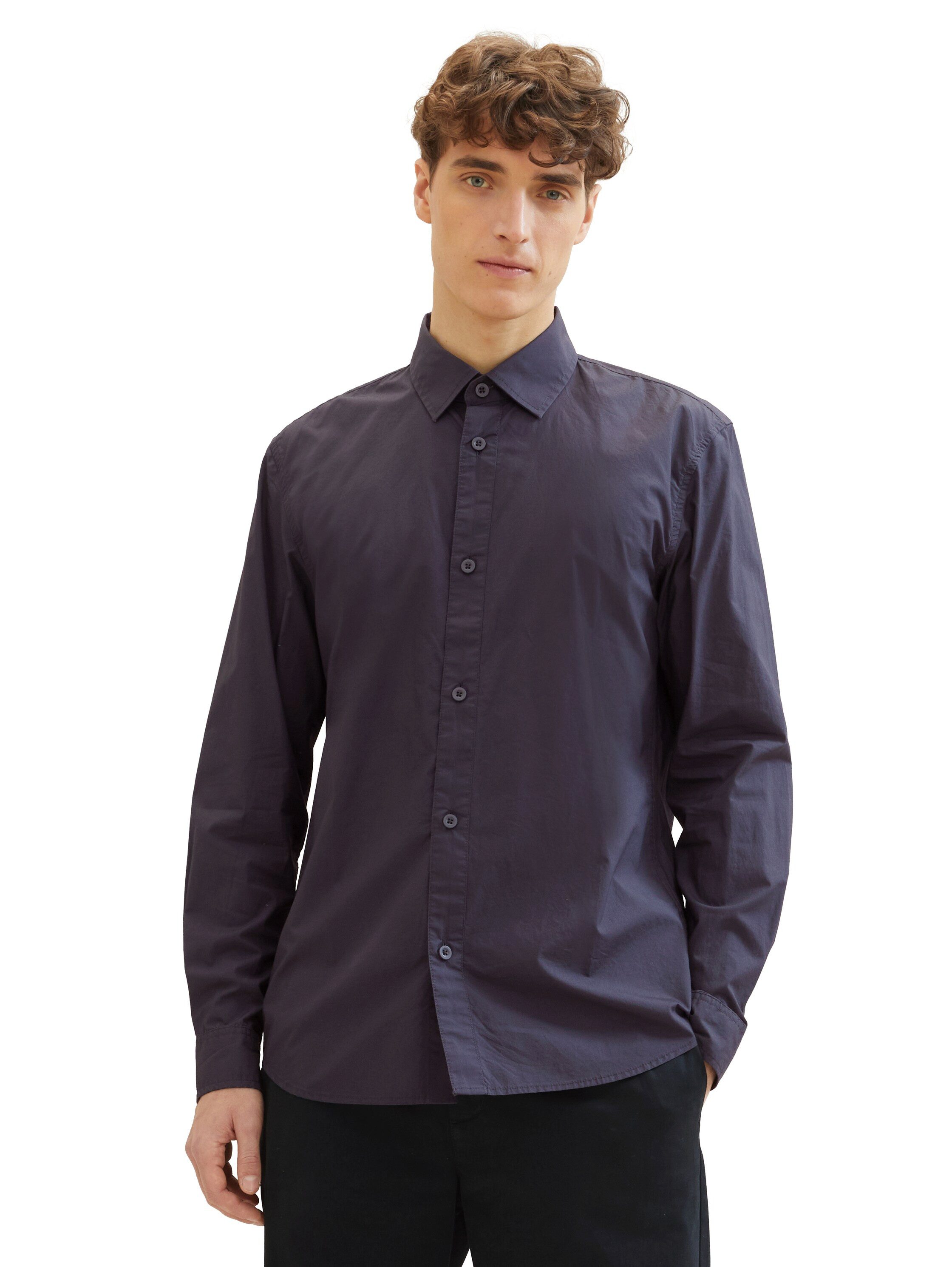 TOM TAILOR Denim Langarmhemd mit Knopfleiste günstig online kaufen