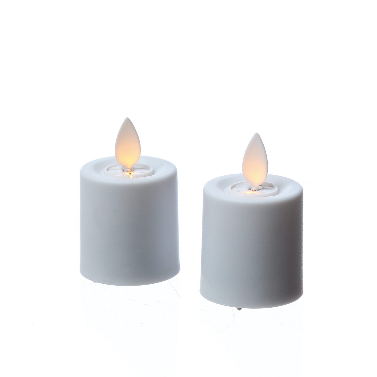 MARELIDA LED-Kerze LED Mini Kerzen mit bewegter Flamme mit Batterien Timer 4x6cm 2er Set (2-tlg). € 16,90, (€ 8,45 pro 1 Stk).