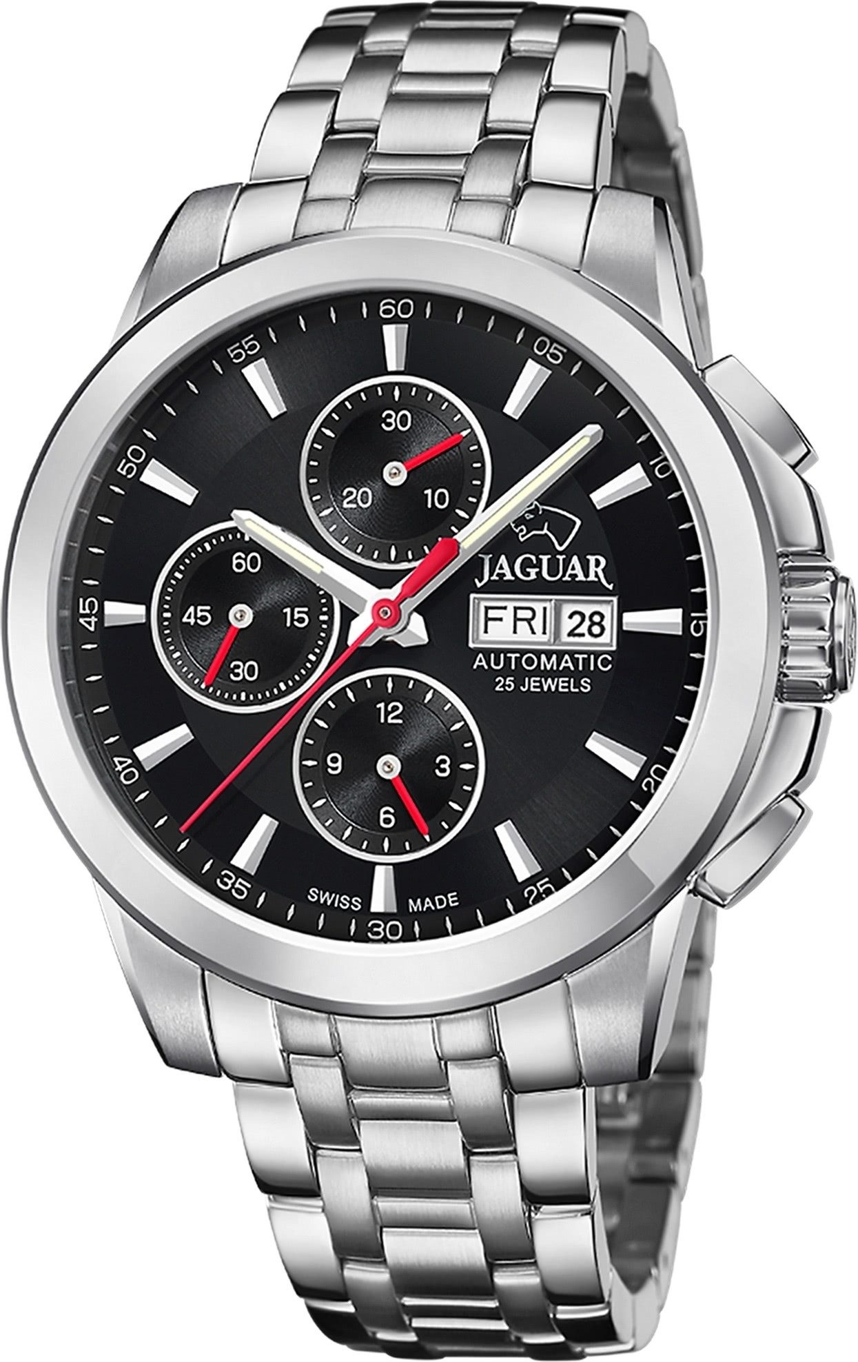 Chronograph Jaguar Herrenuhr Edelstahl silber Jaguar