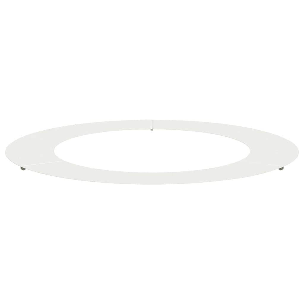 vidaXL Blumentopf Flacher Baumring Weiß Ø60 günstig online kaufen