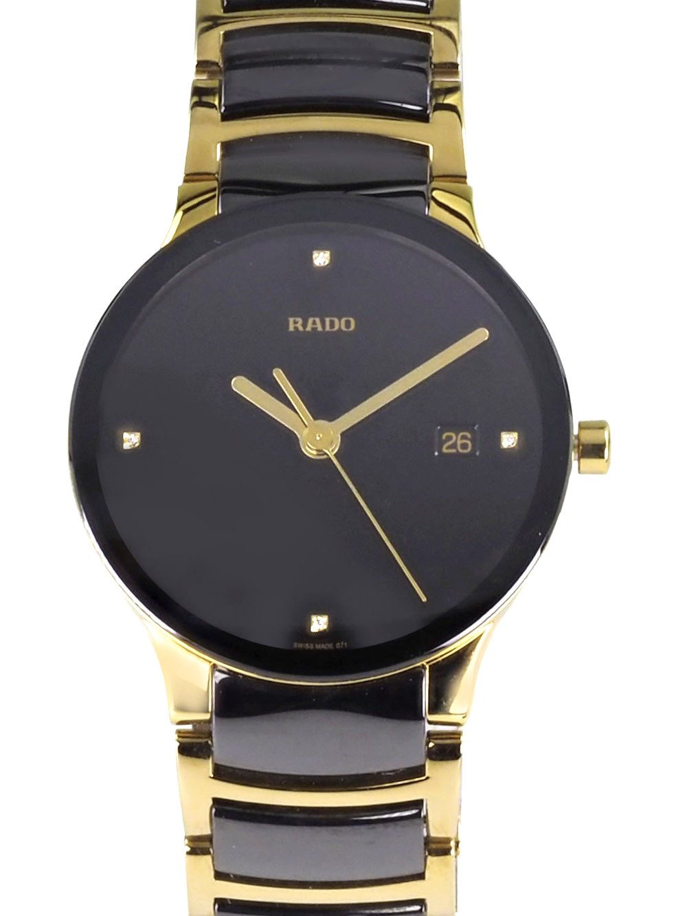 Rado Schweizer Uhr Unisex Uhr Ø 38 mm R30929712 Centrix Diamond Swiss Made Centrix Diamond, Keramikband, Diamantbesatz, Saphirglas