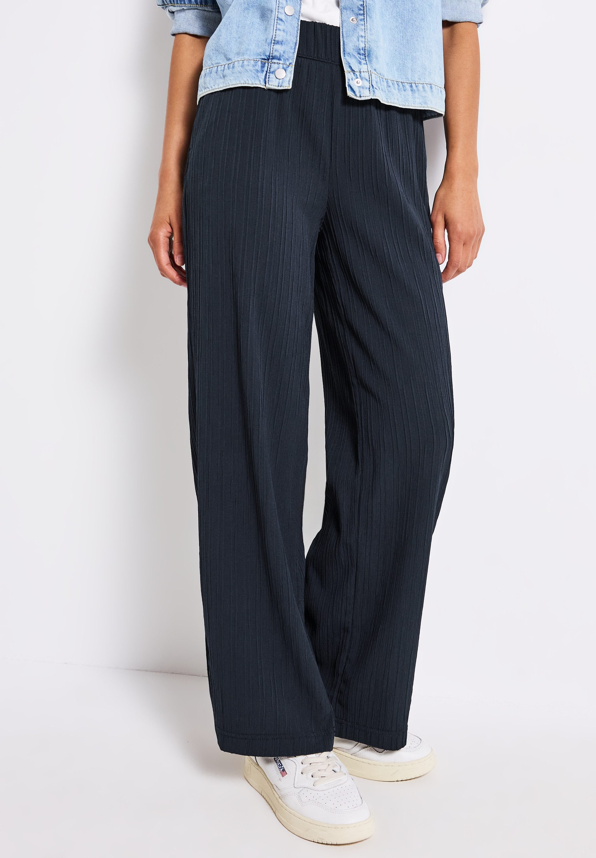 STREET ONE Stoffhose Sommerhose mit elastischem günstig online kaufen