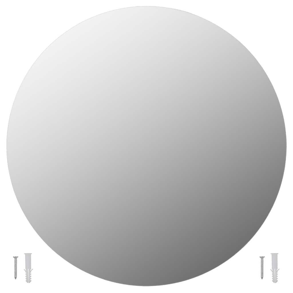 furnicato Wandspiegel Runder Glas-60 cm mit geschliffener Kante (1-St), Elegantes Dekorglas inkl. Montagematerial für das Schlafzimmer
