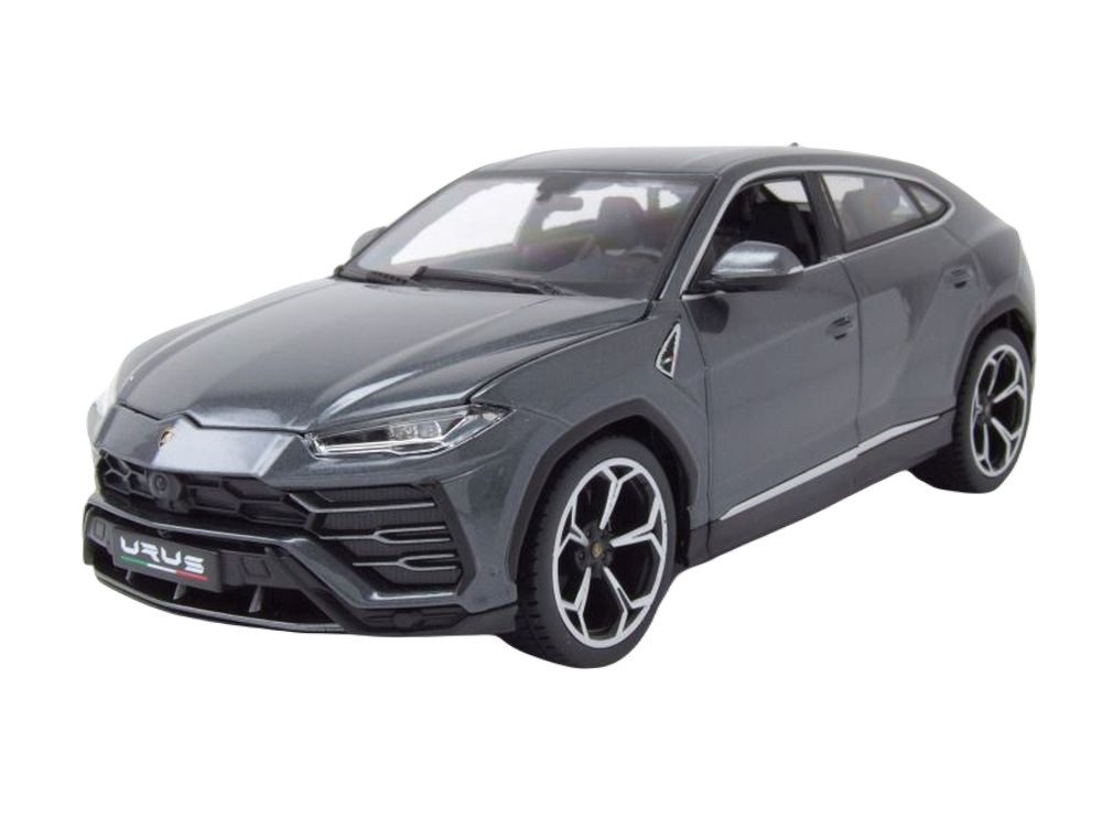 Bburago Modellauto Lamborghini Urus 2018 grau metallic, Maßstab 1:18