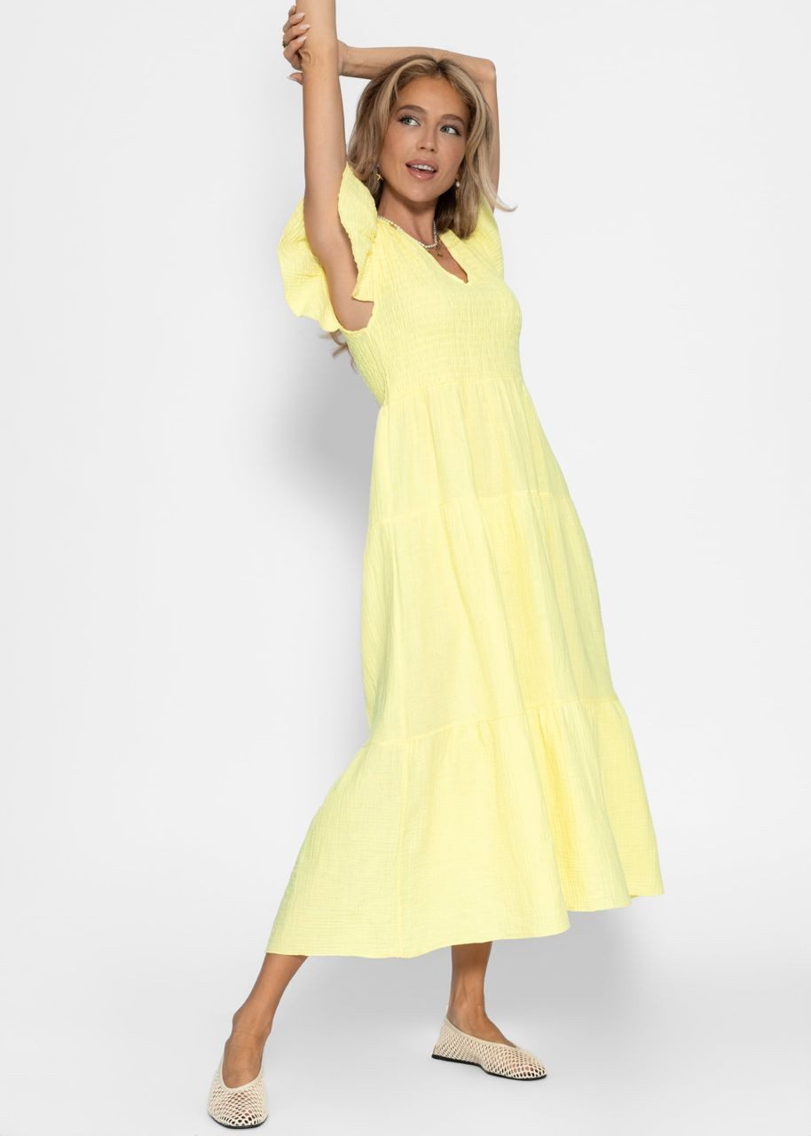 SASSYCLASSY Minikleid Maxikleid mit Volants für Damen Sommerliches Kleid au günstig online kaufen