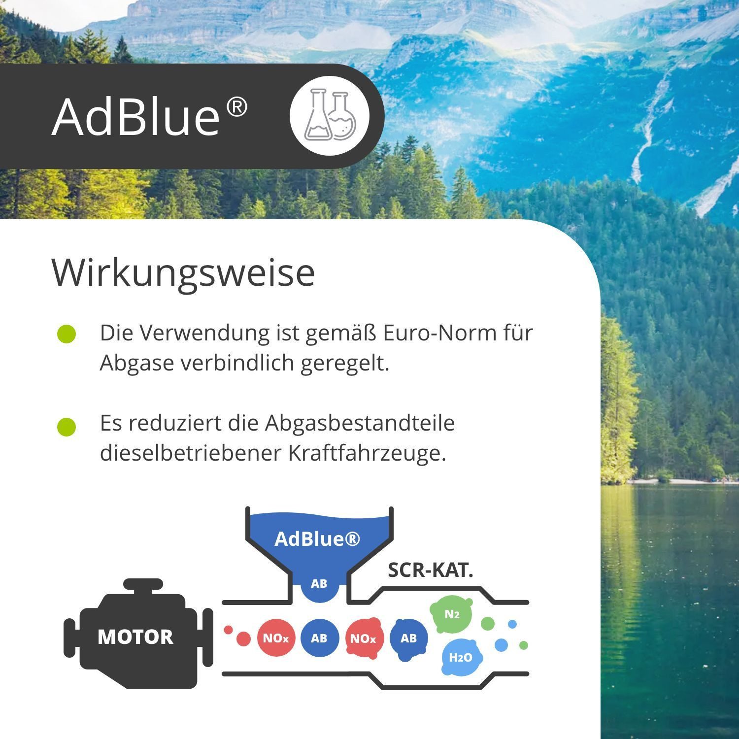 Höfer Chemie GmbH Harnstofflösung 12 x 10 L AdBlue® Harnstofflösung, (12-St) Reduziert effektiv Stickoxid-Emissionen