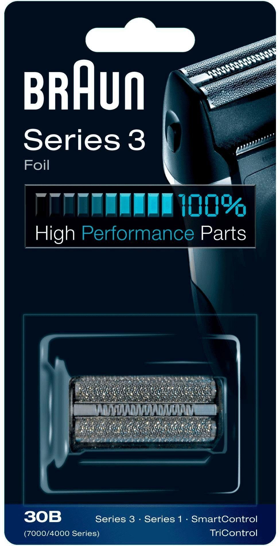BRAUN Ersatzscherkopf Scherfolie 30B für die älteren Series 3 Rasierer bis 2014 mehr