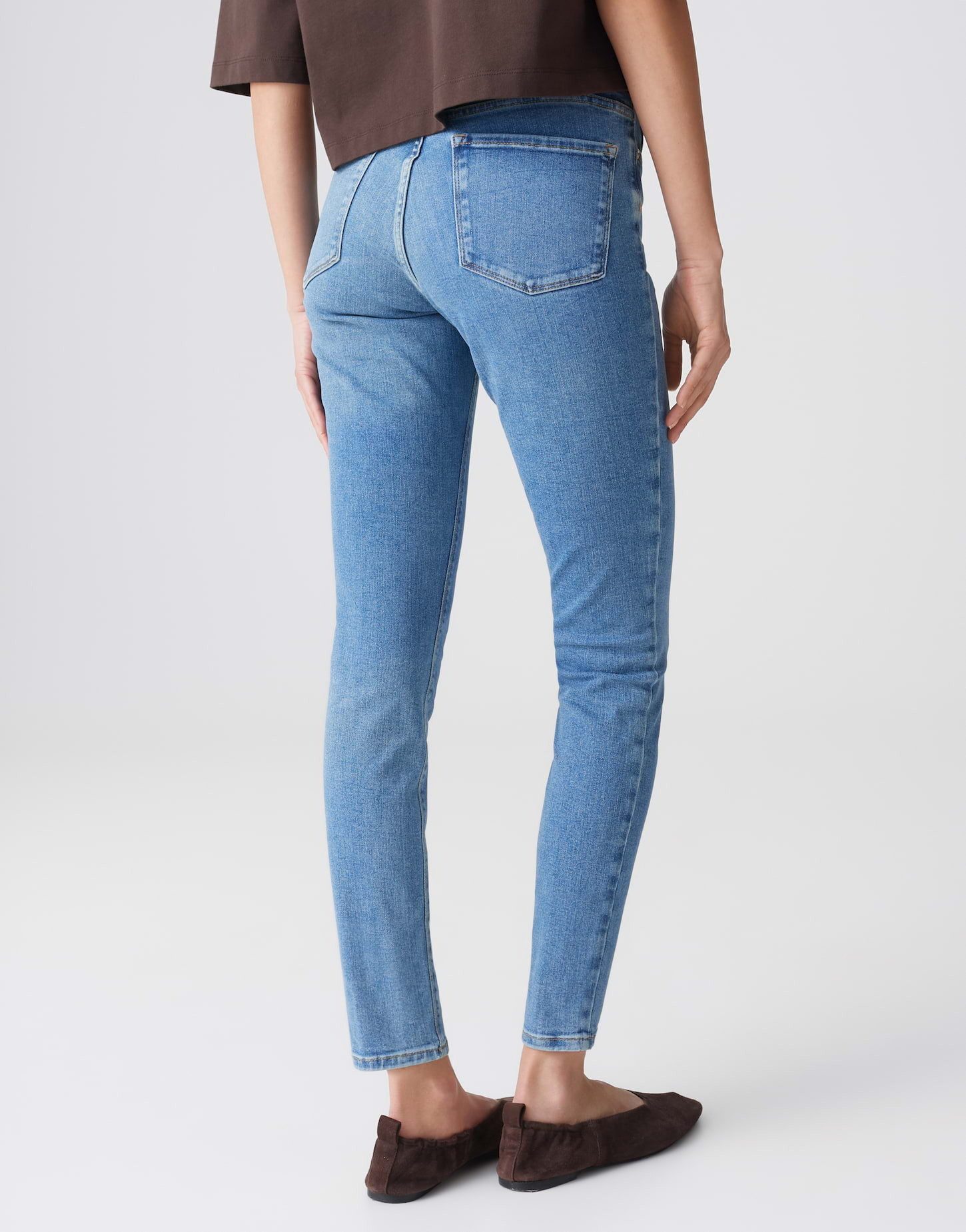 OPUS Skinny-fit-Jeans Elma ocean blue