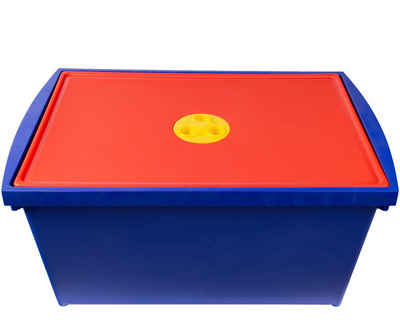 ONDIS24 Aufbewahrungsbox »Aufbewahrungsbox mit Deckel, Spielzeugkiste 28 L, Stapelbox System Box M, Malkiste hoch, Spielzeugbox für Kinder«