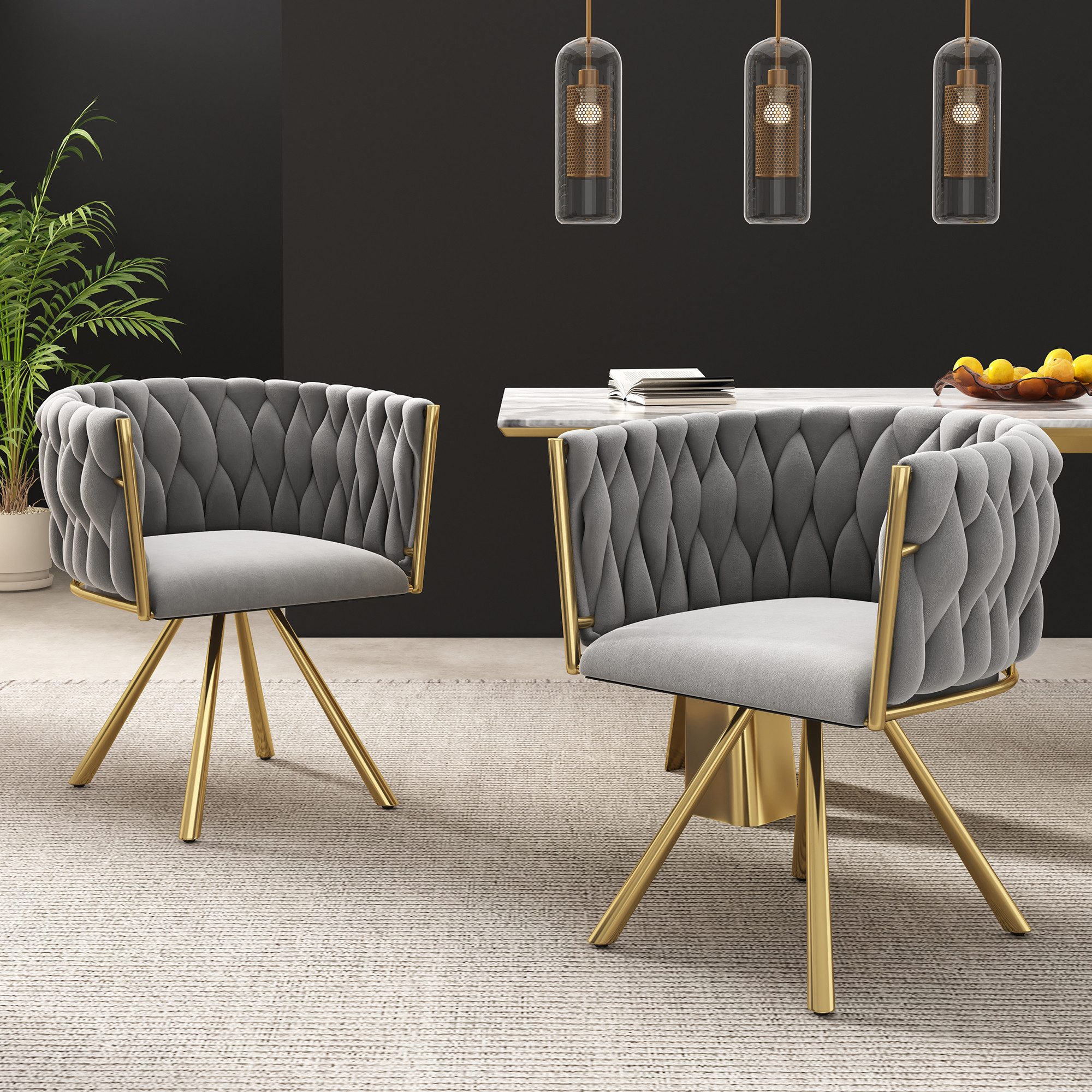 HAUSS SPOLE Esszimmerstuhl 2er set, Drehstuhl günstig online kaufen