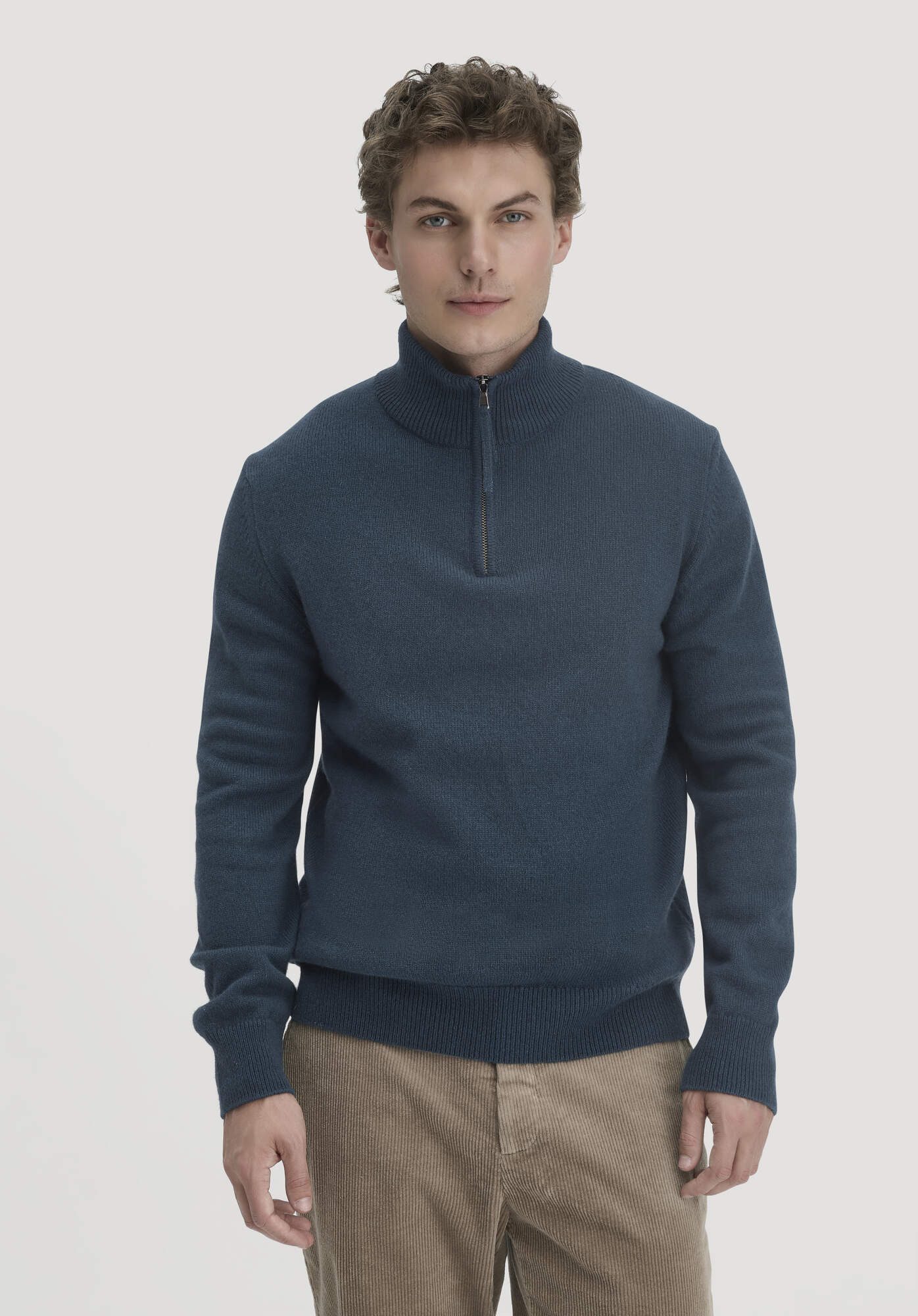 Hessnatur Strickpullover Regular aus Bio-Merinowolle mit Bio-Baumwolle (1-tlg)