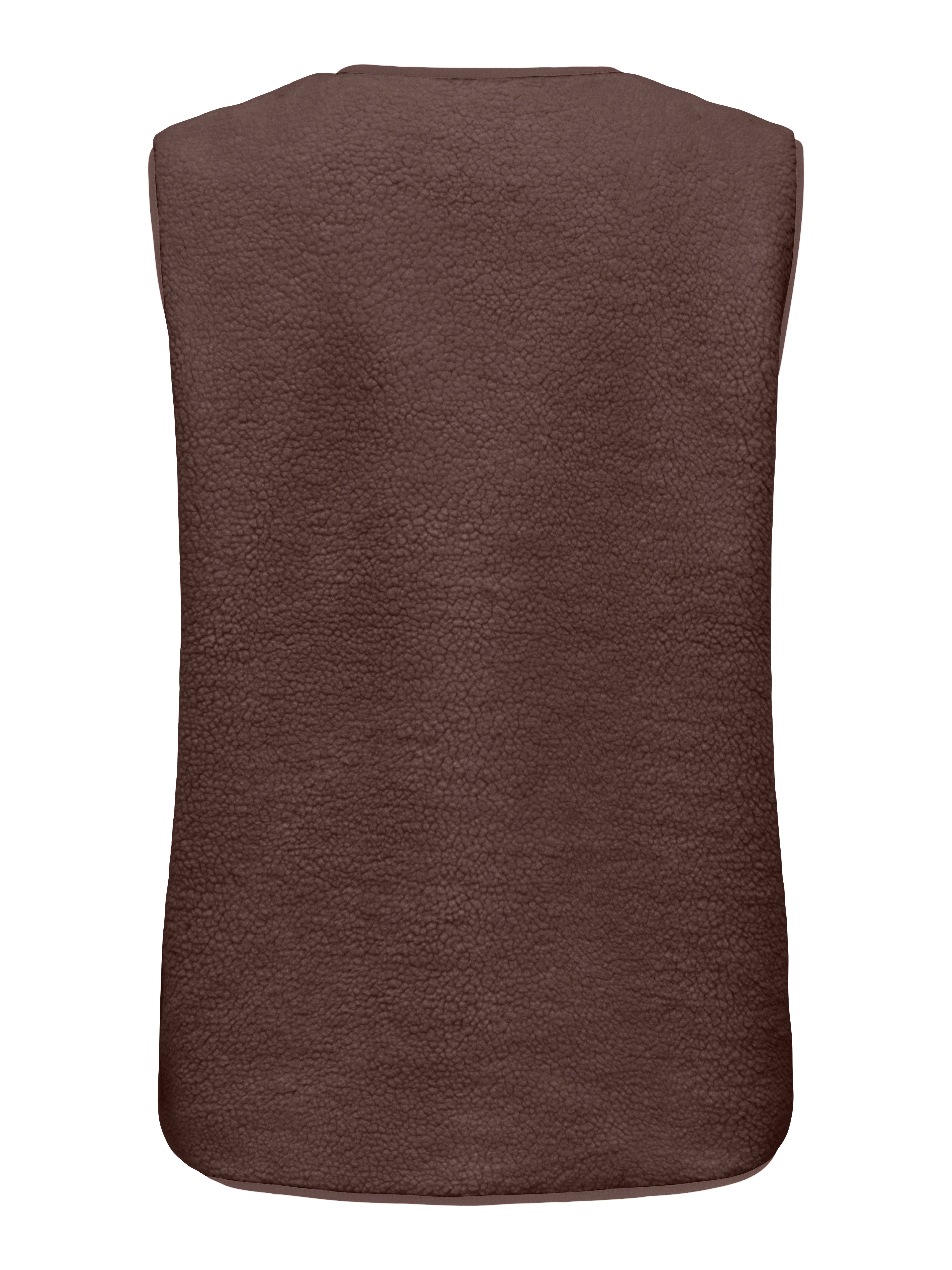 ONLY Plüschweste ONLBABY LIFE TEDDY VEST PNT CS Kunstfaser